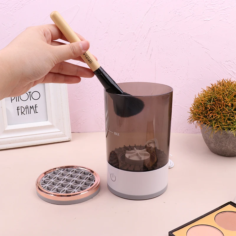 (US Shipping ) Automatic Brush Cleaner Electric Makeup Brush Cleaning Machine Fast Clean Dryer