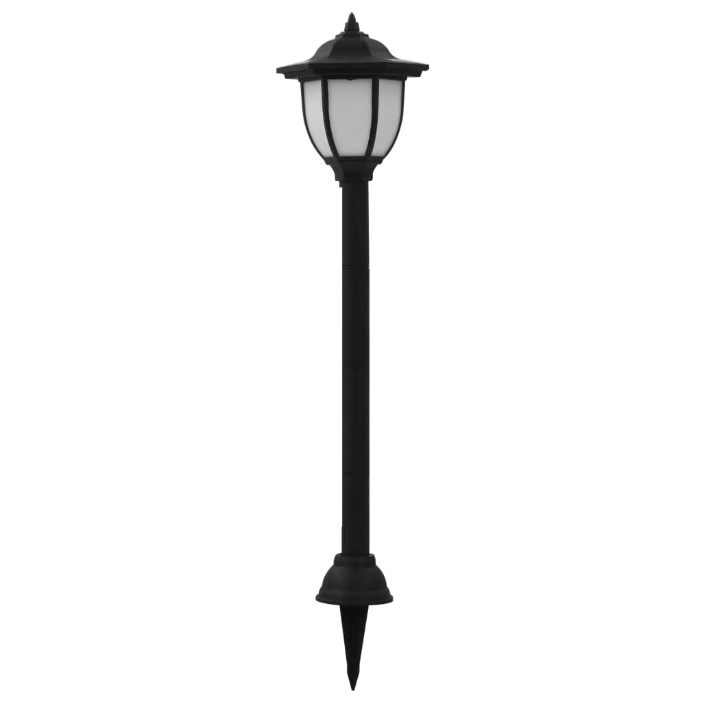 Outdoor Solarleuchten 3 Stück LED Schwarz