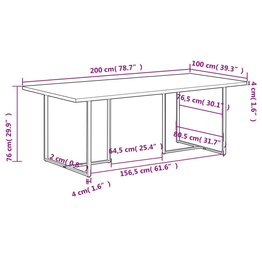 Esstisch Speisetisch Küchentisch Esszimmertisch Holztisch Tisch Küche Vidaxl