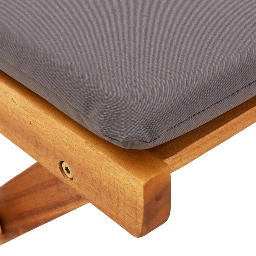 Bistro Set Klappbar Sitzgruppe Balkonmöbel 3-Tlg. Massivholz Akazie Vidaxl