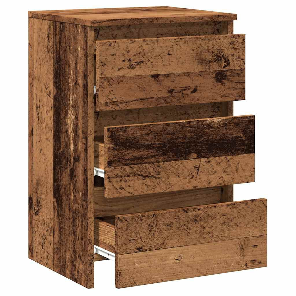 Nachttisch Altholz-Optik 40X35X62,5 Cm Holzwerkstoff