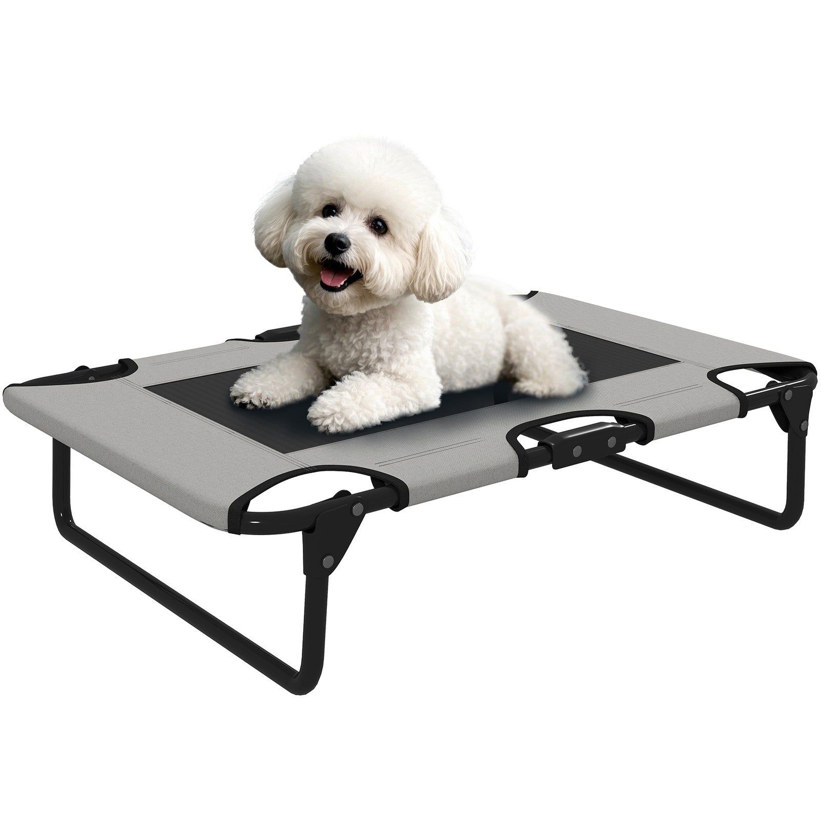 Erhöhtes Hundebett Klappbar Haustierbett, Outdoor Hundeliege Mit Netzdesign