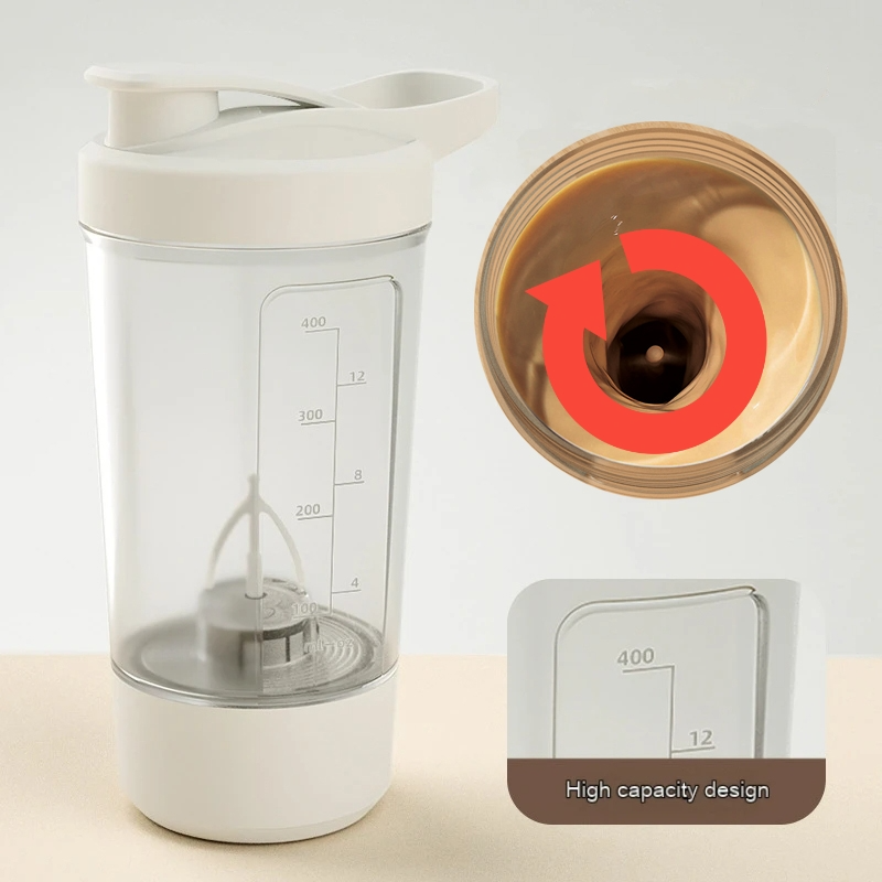 (US-DE Shipping) 400ML Electric Protein Shaker Bottle