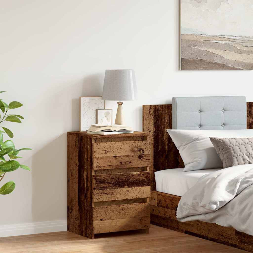 Nachttisch Altholz-Optik 40X35X62,5 Cm Holzwerkstoff