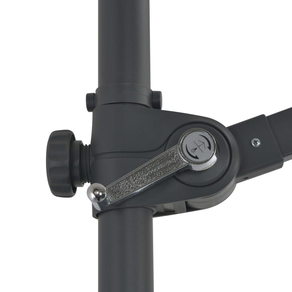 Ampelschirm Mit Stahl-Mast 300 Cm Schwarz