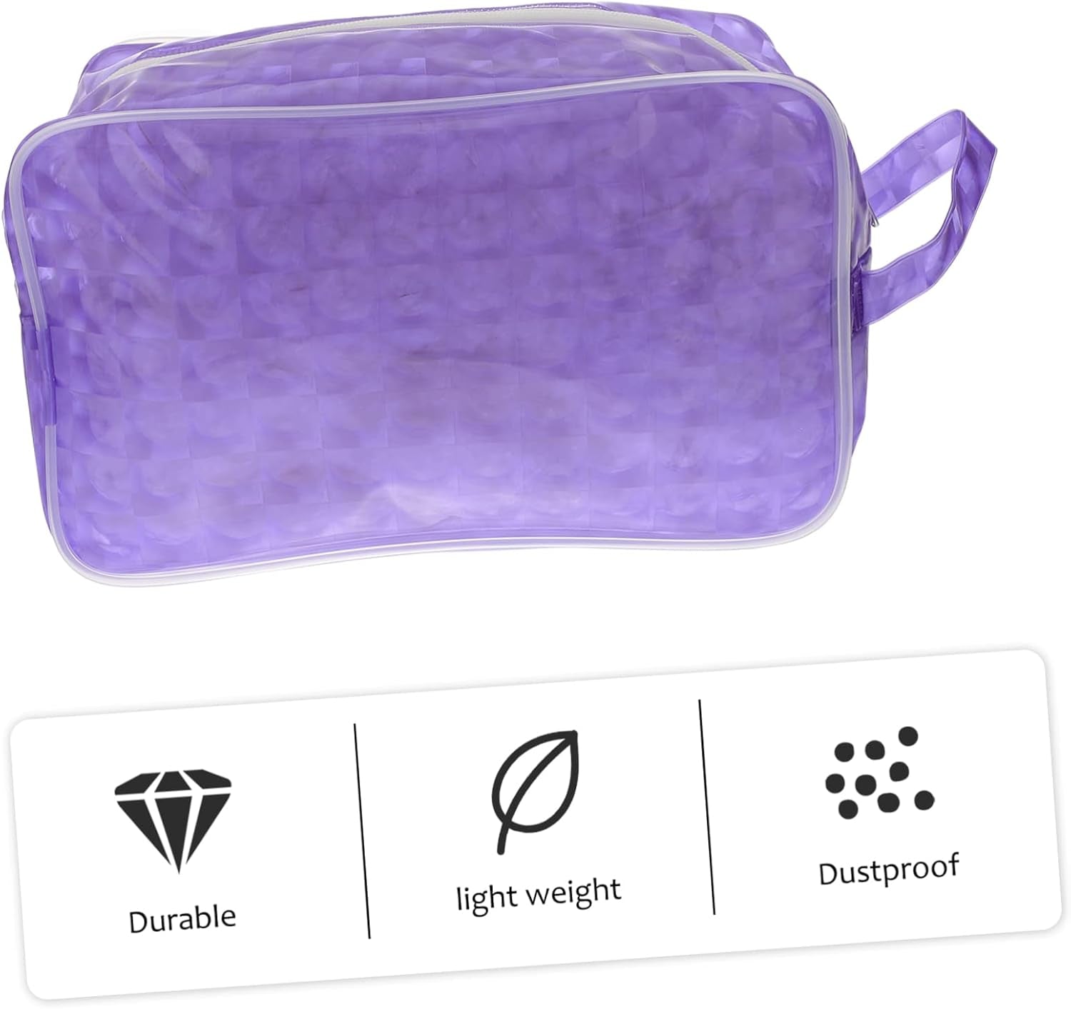 DOITOOL Reisetasche Kulturbeutel Eva Organizer Grau Mit Reißverschluss Für Reisen Schwimmen Strand
