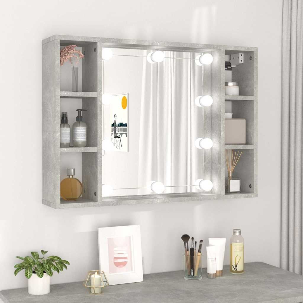 Spiegelschrank Mit LED Badschrank Badspiegel Badezimmer Hängeschrank VidaXL