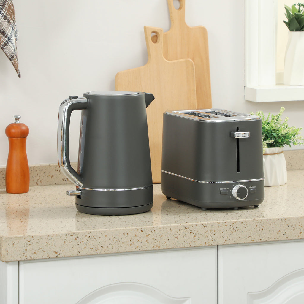 Wasserkocher Toaster Set Frühstück-Set Mit 1,7L Wasserkocher, 2 Scheiben Toaster
