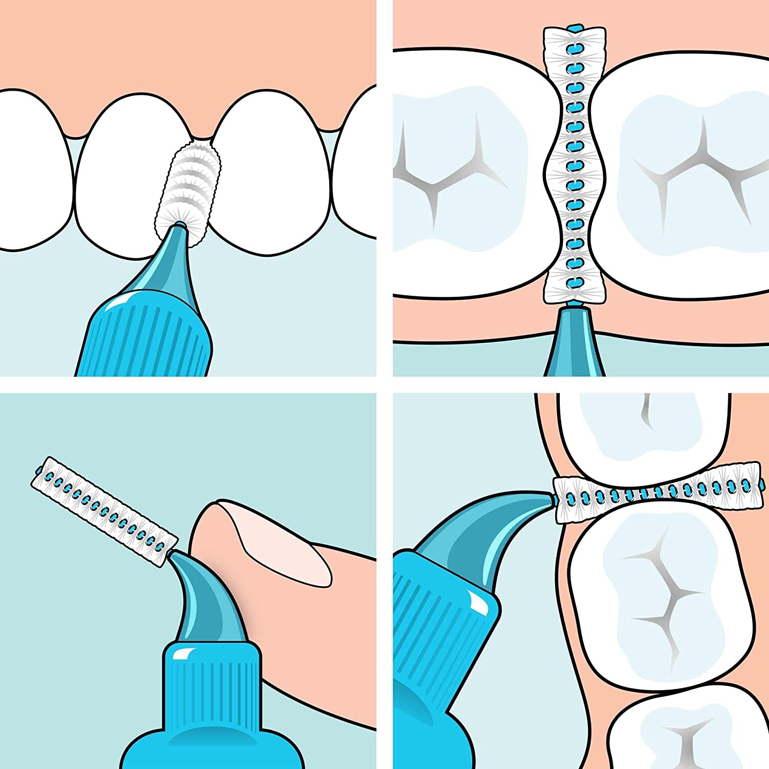 Tepe Interdentalbürste, Original, Grün, 0,8 Mm/Iso 5, 8 Stk., Plaque-Entfernung, Effiziente Reinigung Der Zahnzwischenräume,Für Große Lücken