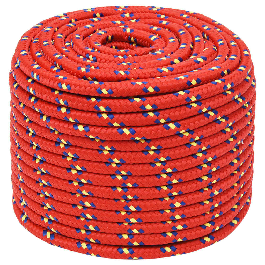 Bootsseil Rot 12 Mm 100 M Polypropylen
