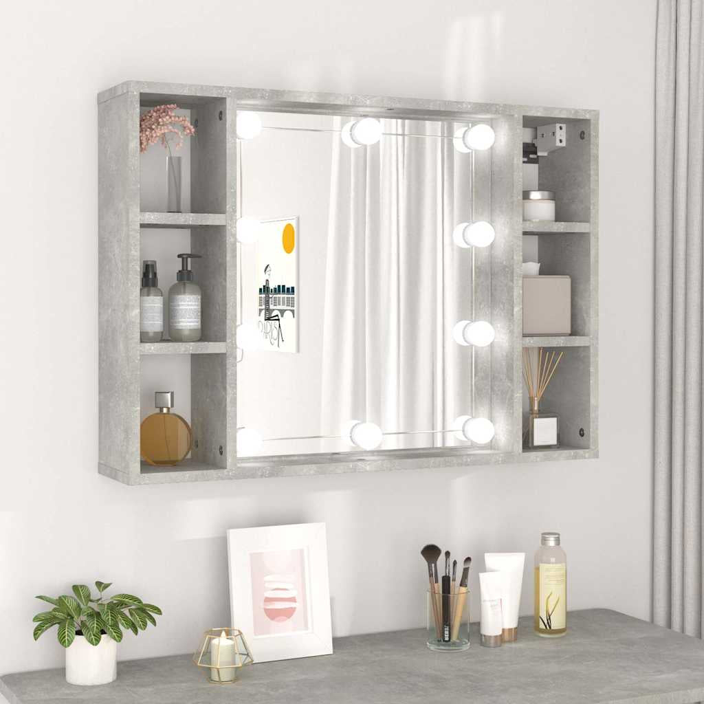 Spiegelschrank Mit LED Badschrank Badspiegel Badezimmer Hängeschrank VidaXL