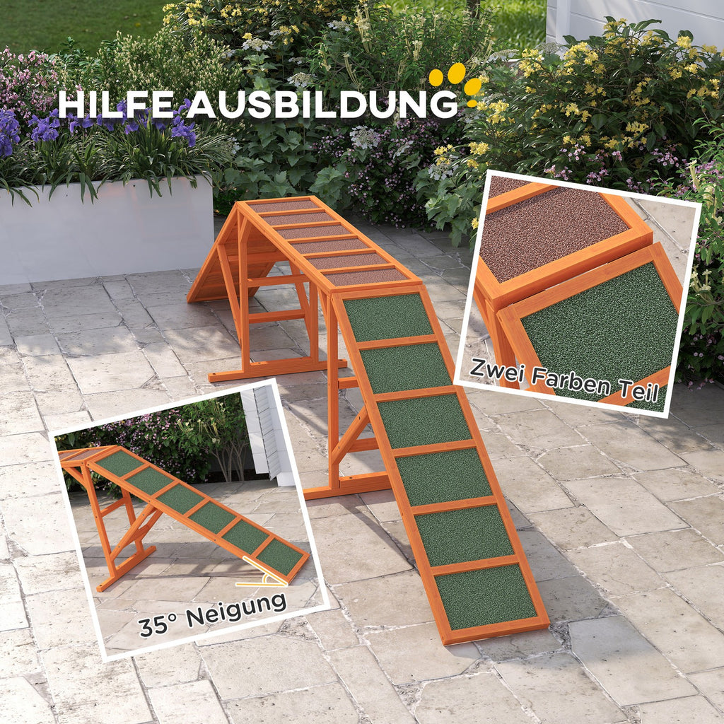 Pawhut Hunde Agility Steg Agility-Ausrüsten