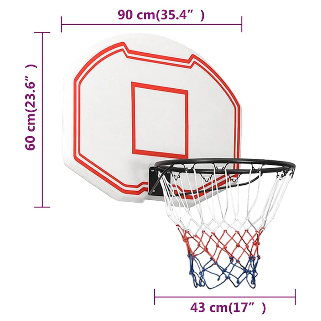 Basketballkorb Polyethylen Basketball Rückwand Set Mehrere Auswahl VidaXL