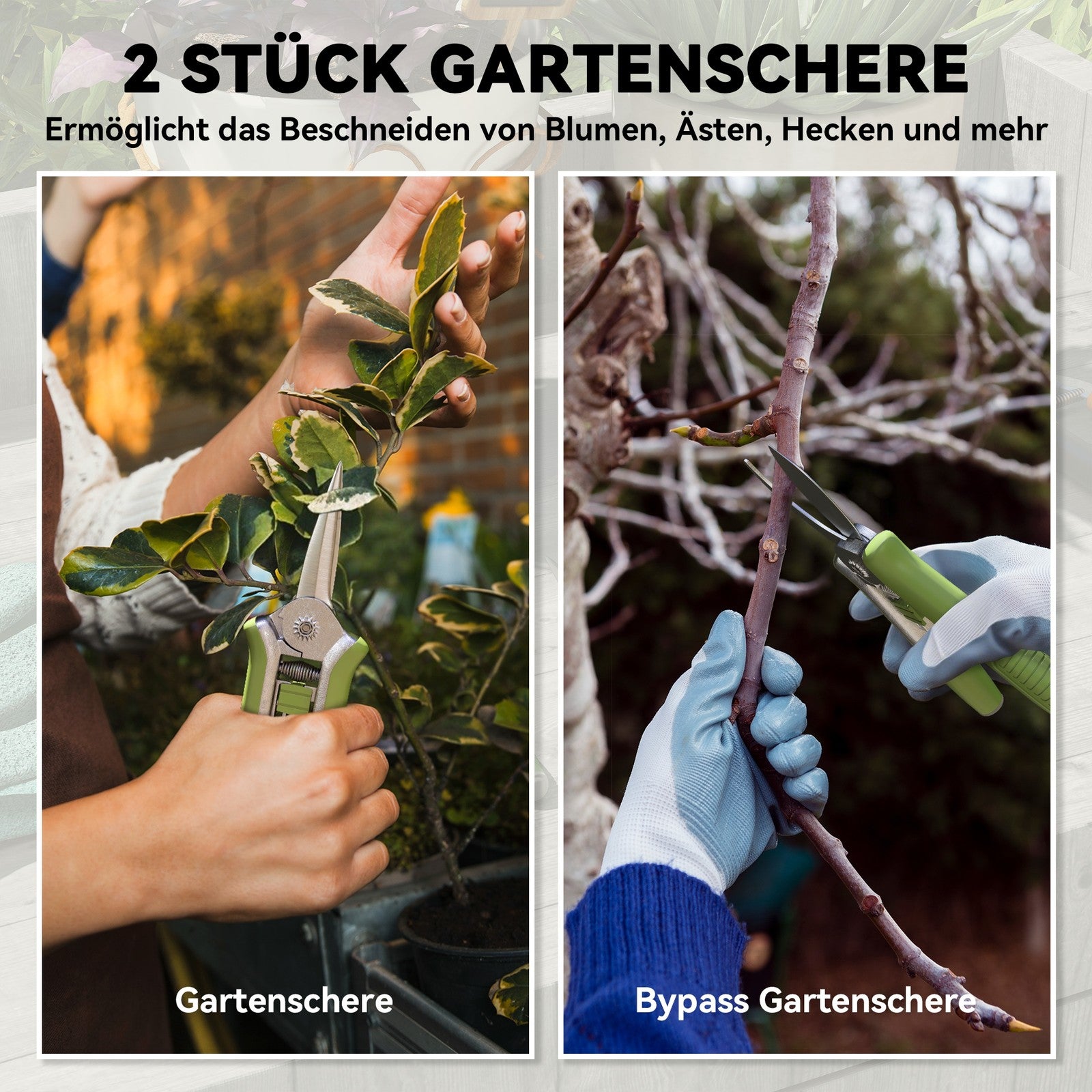 Gartenwerkzeug Set 2 Stück Garten Werkzeug Aus Edelstahl Gartengeräte Grün