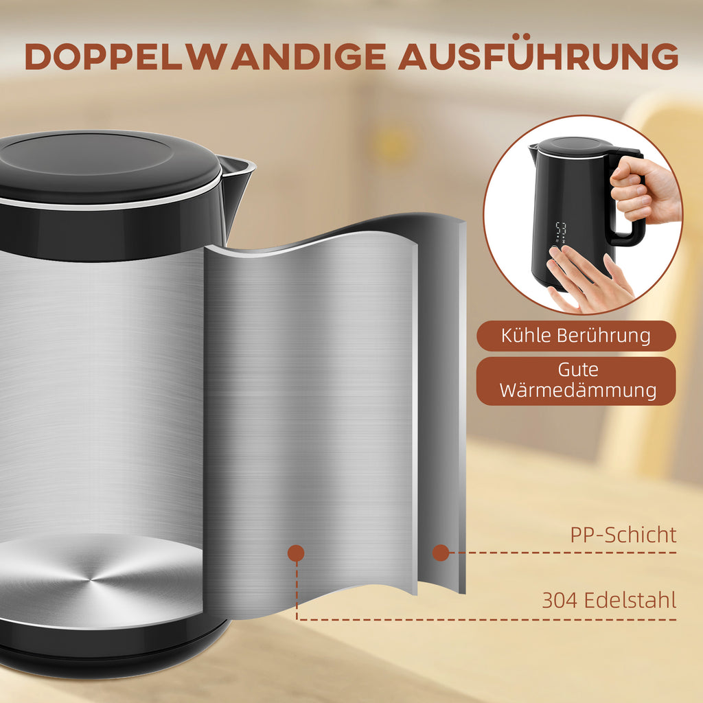 Küchenset Mit Wasserkocher Und Toaster, 7 Bräunungsstufe