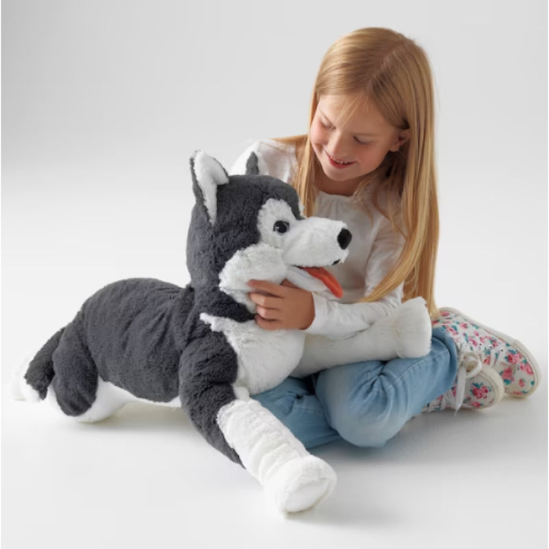 IKEA Spielzeug Stofftier Kuscheltier Plüschtie Stoffhund Hund Hai Dino Husky