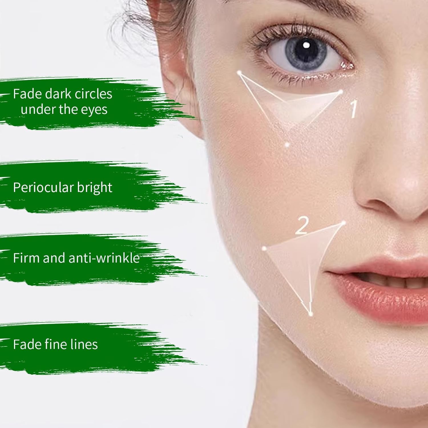 Aloe Vera Augenpads,Feuchtigkeitsspendende Augenmaske Zur Milderung Von Augenringen, Falten, Schwellungen Und Tränensäcken, Kühlend Und Straffend Für Müde Augen, 60 Stück