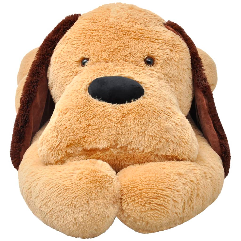 Plüschtier Stofftier Kuscheltier Stoffhund Liegend  VidaXL