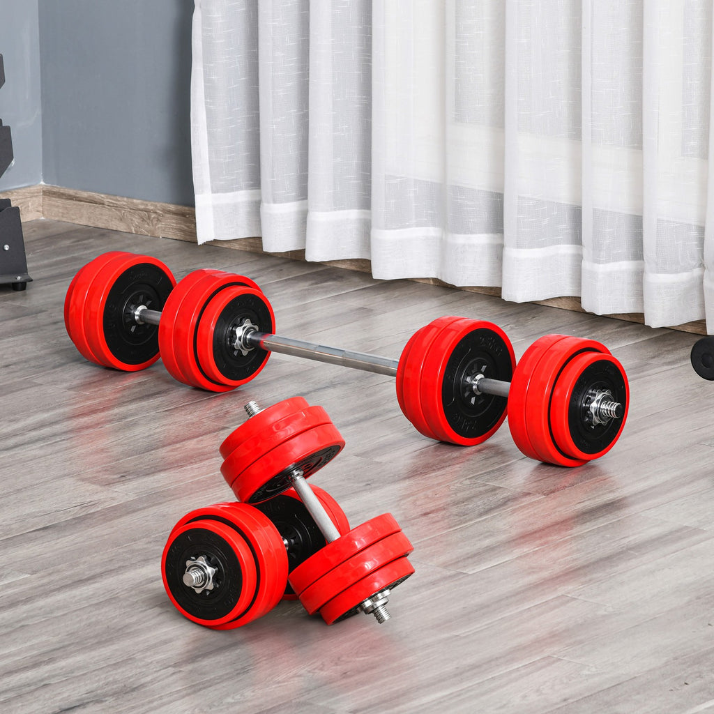 Hantelset Verstellbare Langhantel & Kurzhantel Fitness-Übung