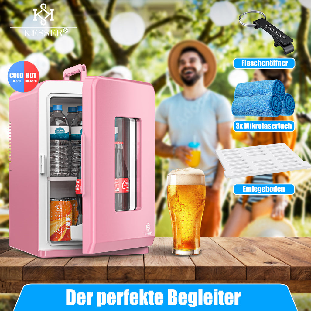 KESSER® Mini Kühlschrank 15 L Kühl Und Heizfunktion Minibar Kühlbox Thermobox
