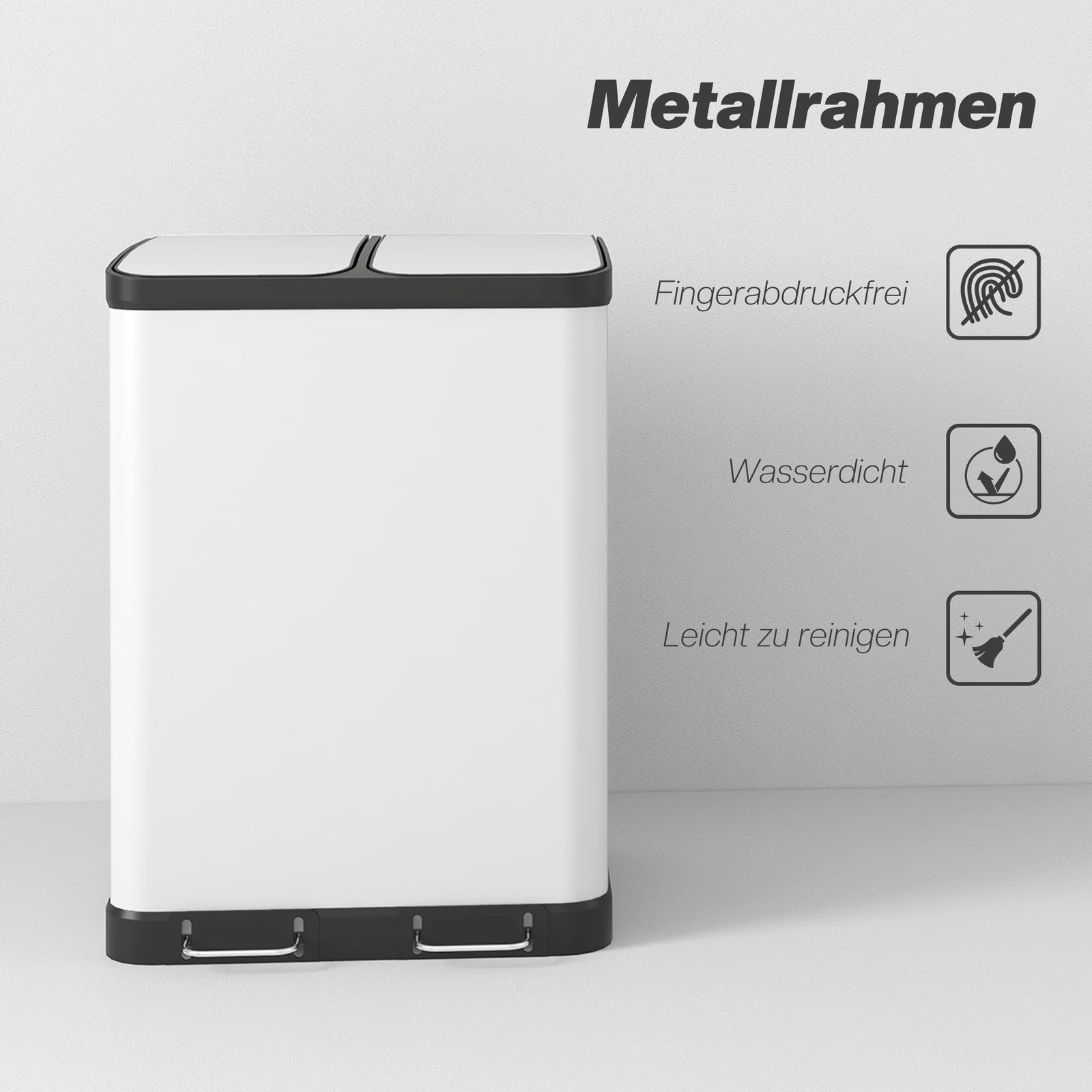 Mülleimer Küche 2 X 30L Mülltrennsyste