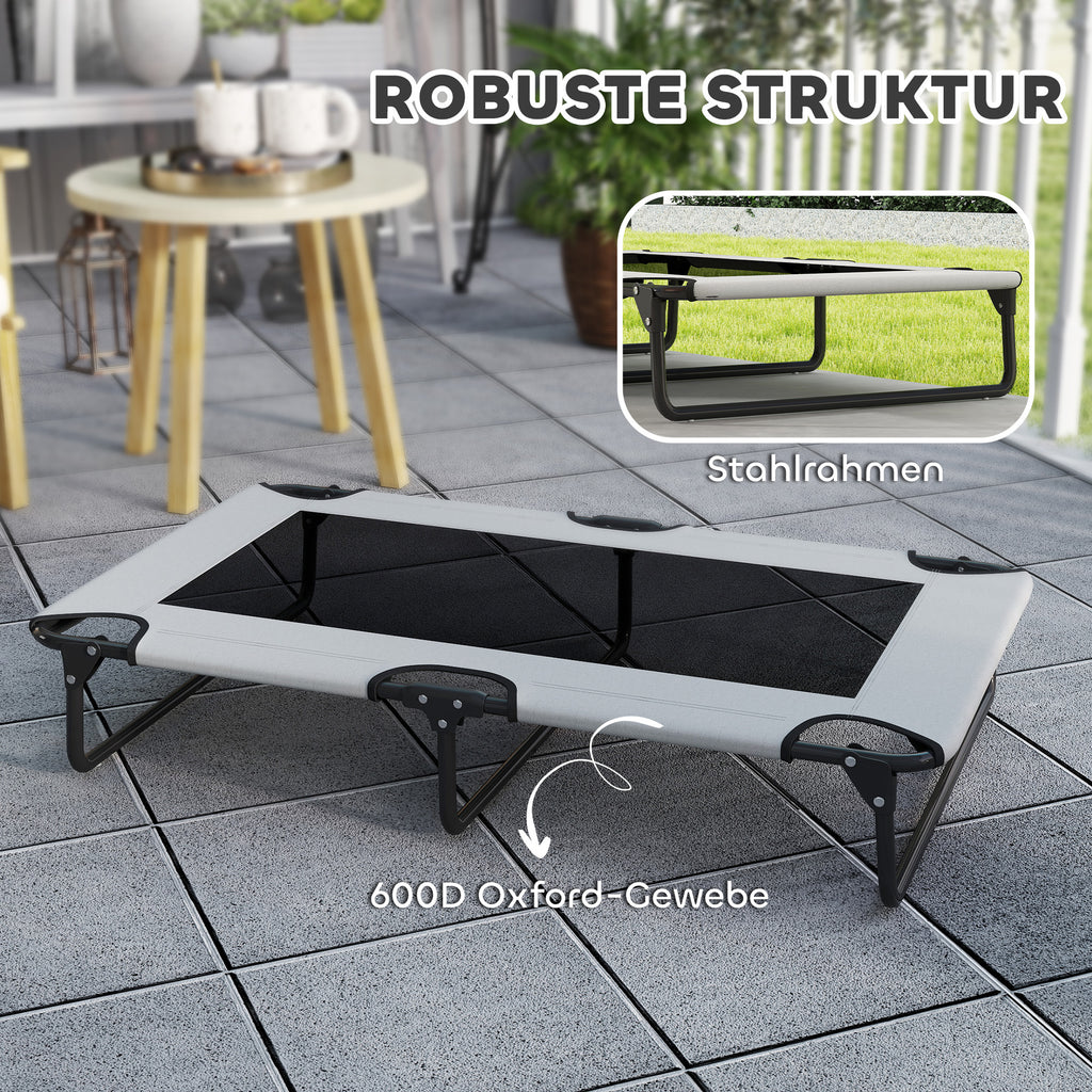 Erhöhtes Hundebett Klappbar Haustierbett, Outdoor Hundeliege Mit Netzdesign