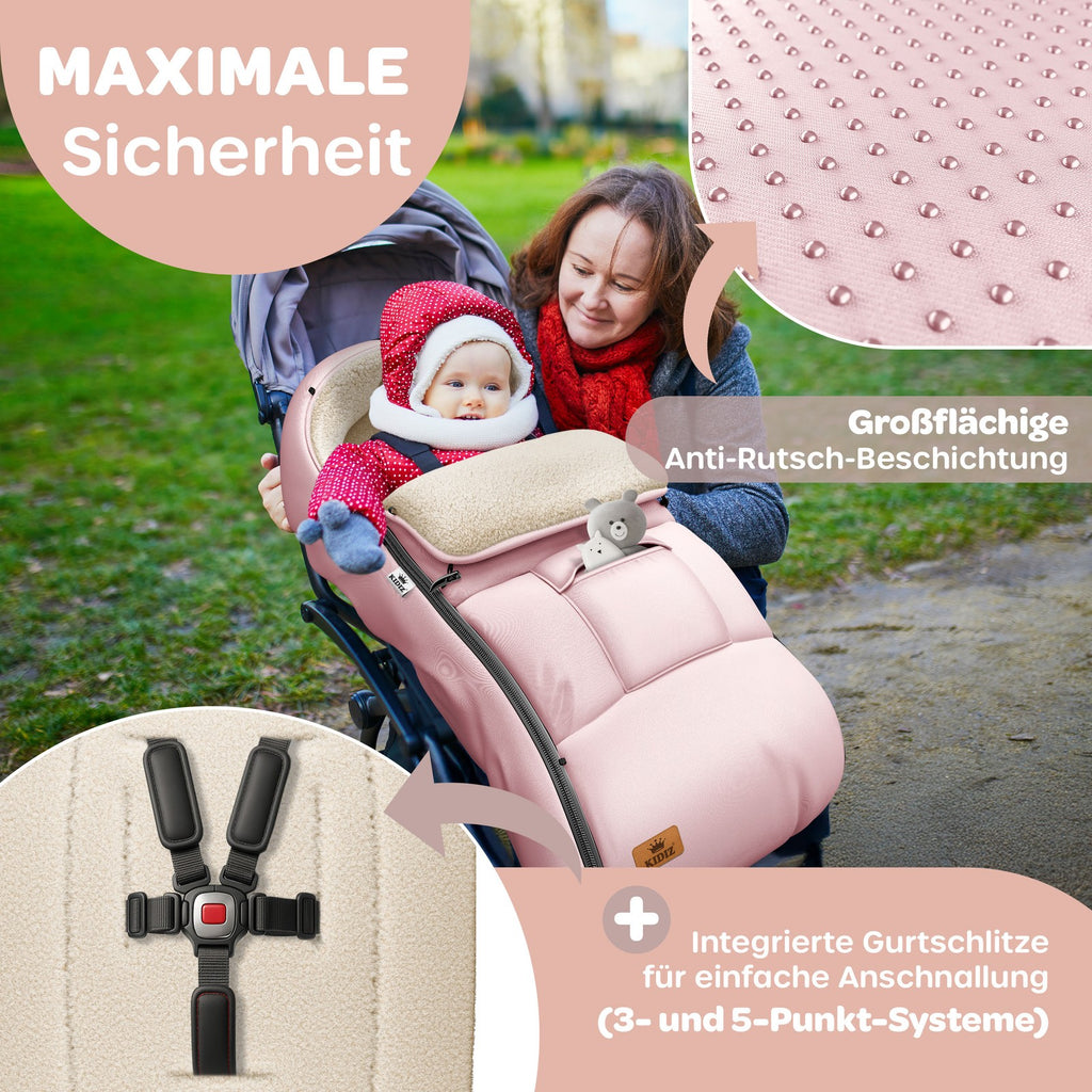 KIDIZ® Babyfußsack Baby Winterfußsack Kinderwagenfuß