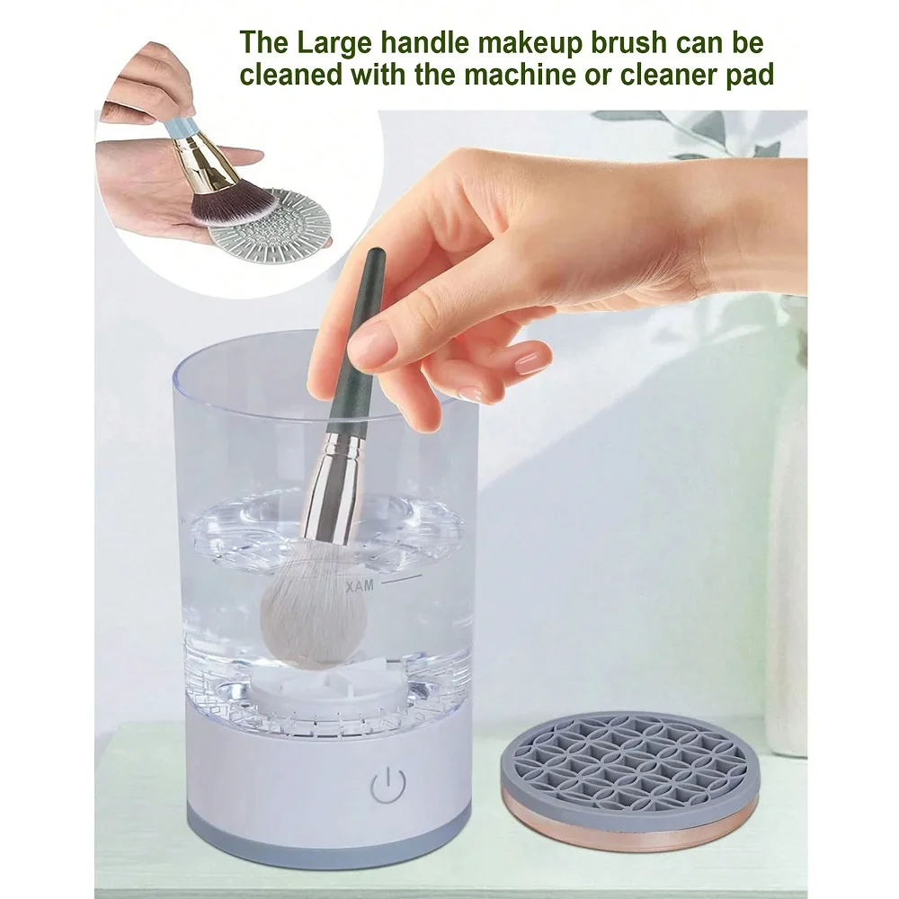 (US Shipping ) Automatic Brush Cleaner Electric Makeup Brush Cleaning Machine Fast Clean Dryer