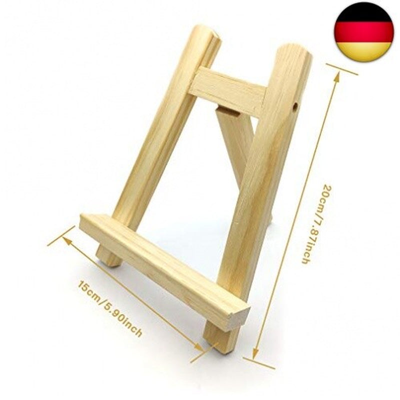 2 Stück Mini Staffelei, Tischplatte Tischkalender Ständer Holz, Kleine T