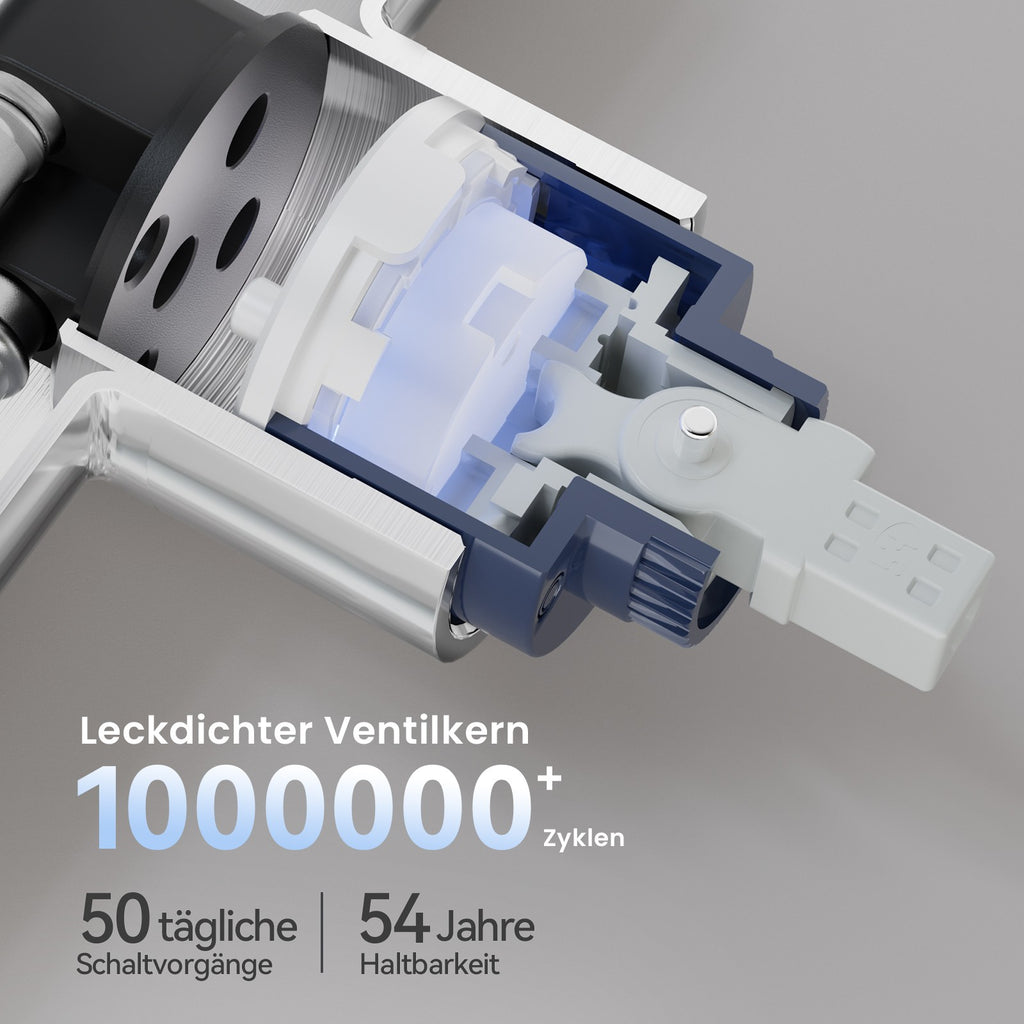 360° Drehbarer Küchenarmatur Wasserhahn Mischbatterie Küche Spültischarmat