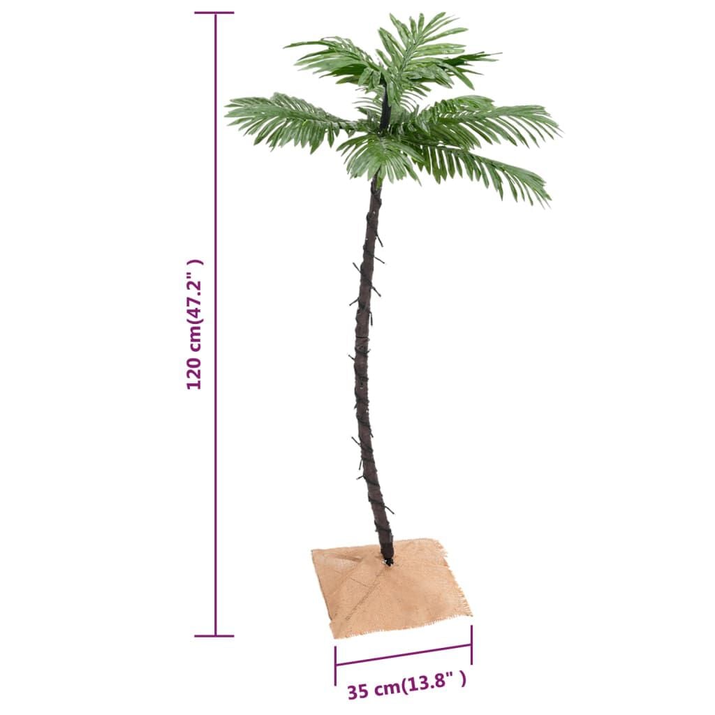 Künstliche Palme LED Warmweiß 72 Leds 120 Cm
