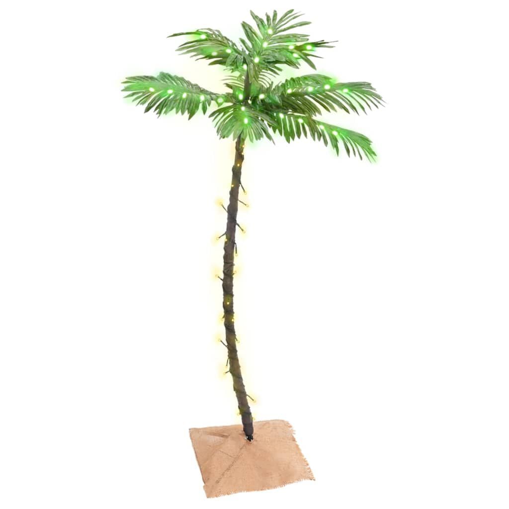Künstliche Palme LED Warmweiß 72 Leds 120 Cm
