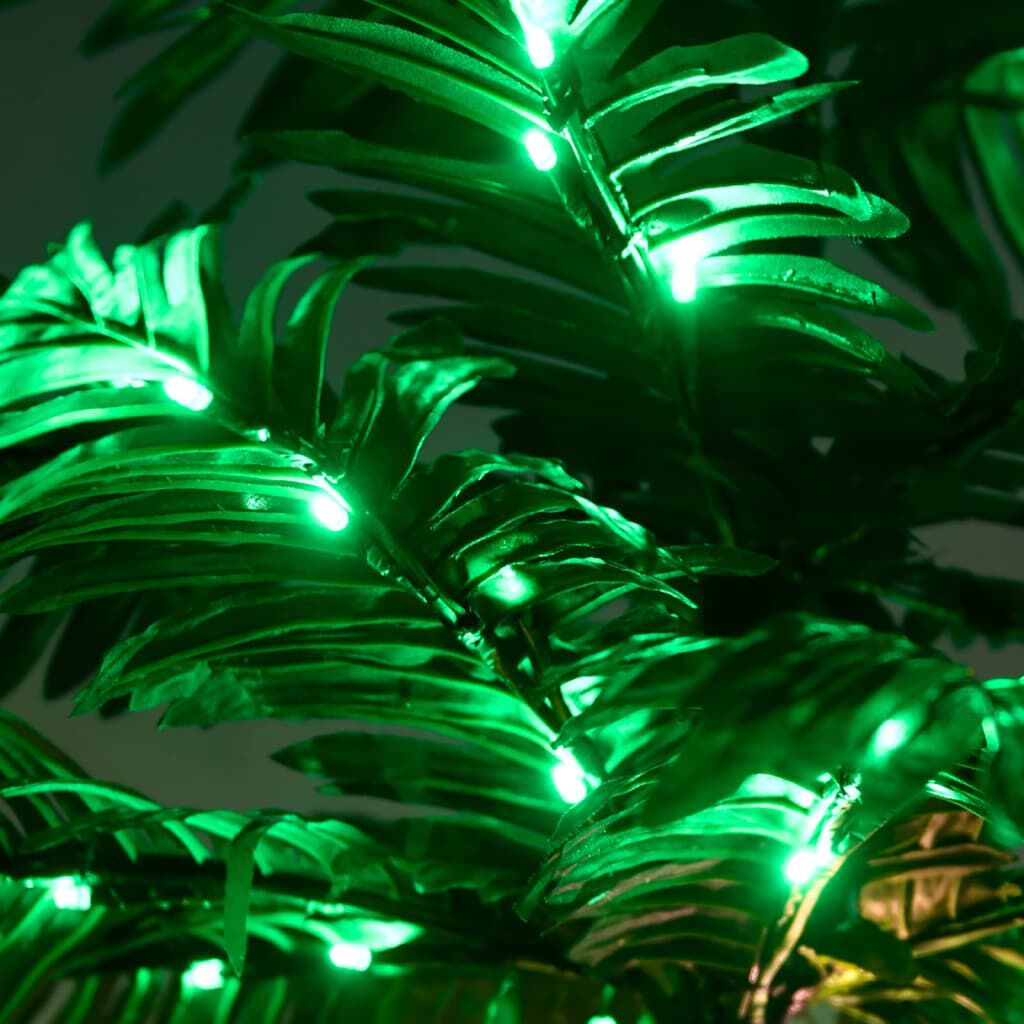Künstliche Palme LED Warmweiß 72 Leds 120 Cm